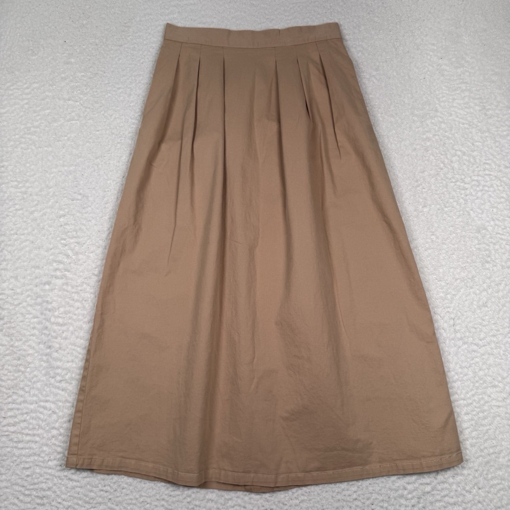 Anthropologie Tan Midi Skirt